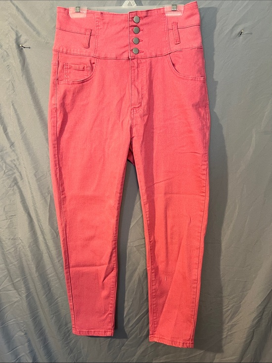 SHEIN Denim - SHEIN Pink Ombre High-Rise Skinny Jeans